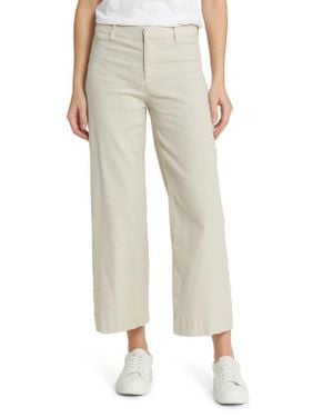 Frank & Eileen Wexford Wide Leg Pants - Natural