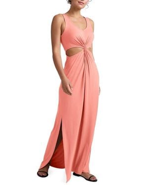 Beyond Yoga Around The World Cutout Detail Maxi Dress - Red