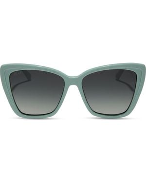 DIFF Becky Ii 56Mm Cat Eye Sunglasses - Brown