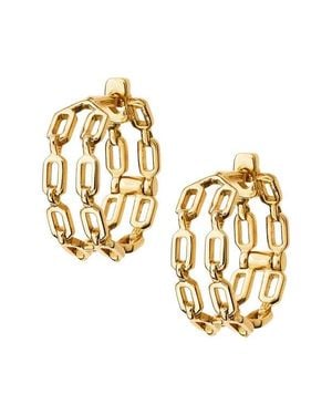 Lito 14K Small Hoop Earrings - Metallic