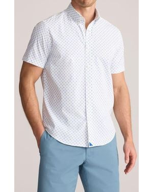 UNTUCKit Short Sleeve Performance Button-Up Shirt - White