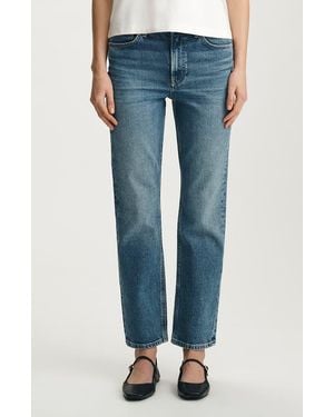 Mavi New York High Waist Ankle Straight Leg Jeans - Blue