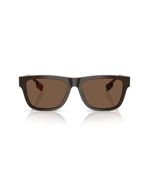 Burberry 56Mm Square Sunglasses - Brown