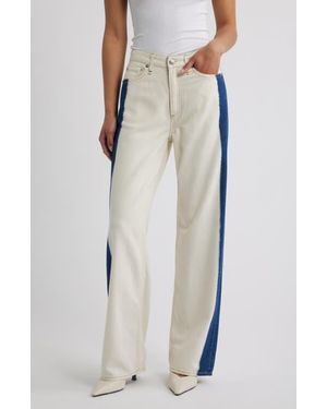 Rag & Bone Featherweight Logan Wide Leg Jeans - Multicolor