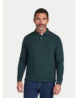 Raging Bull Long Sleeve Classic Pique Polo - Green