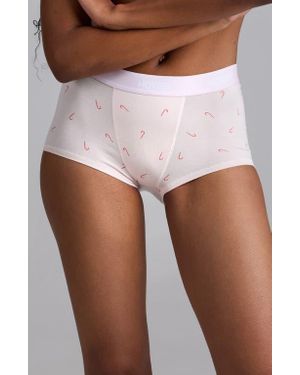 OXER Bold Ultrasoft Boyshorts - White