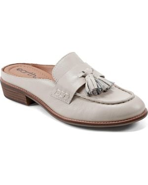 Earth Everett Tassle Mule - White