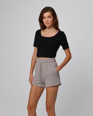 JUANA Hemp Essentials Fleece Shorts - Gray