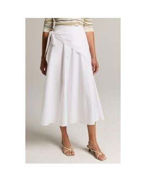 Vince Scarf Tie Maxi Skirt - White
