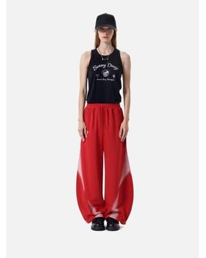 AELFRIC EDEN Inkjet Print Super Baggy Sweatpants - Red