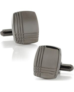 Cufflinks Inc. Tartan Cuff Links - Gray