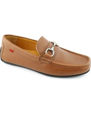 Marc Joseph New York Central Park Leather Slip On Buckle Loafer - Brown