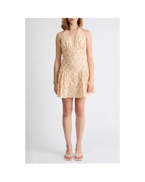 Extro & Vert Alice Halter Minidress - Natural