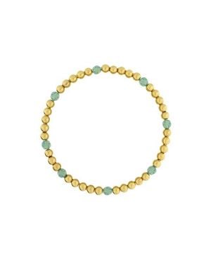 Emma Rae 14K Filled Dainty Accent Gemstone Bracelet - Metallic