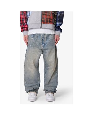 MNML Embellished Ultrabaggy Jeans - Gray