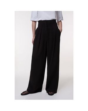 Karen Millen Petite Tailored Wide Leg Trouser - Black