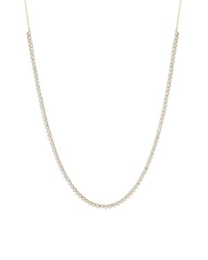 Adina Reyter Half Riviera Diamond Necklace - White