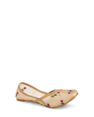 Fuchsia Lily Mesh Flat - Natural