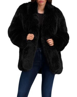 Lyla Grant Fur-Free Fox (Faux Fur) Jacket - Black