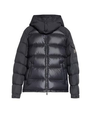 Moncler Maya Lacquered Nylon Down Jacket - Black