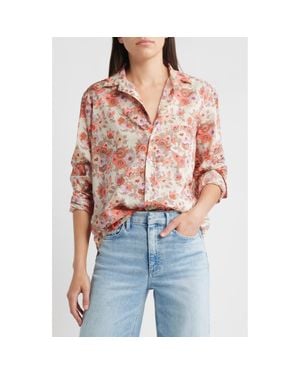 Frank & Eileen Eileen Relaxed Button-Up Shirt - Red
