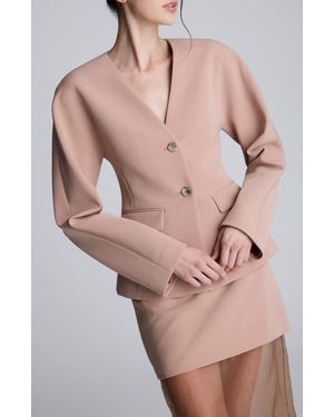 Kenneth Cole V-Neck Blazer - Pink