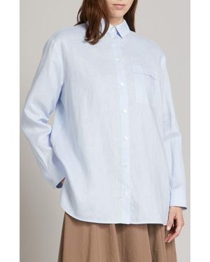 MM by Max Mara Filo Woven Linen Shirt - White