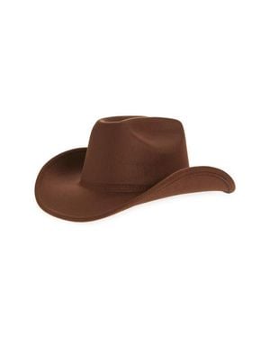Tasha Western Cowboy Hat - Brown