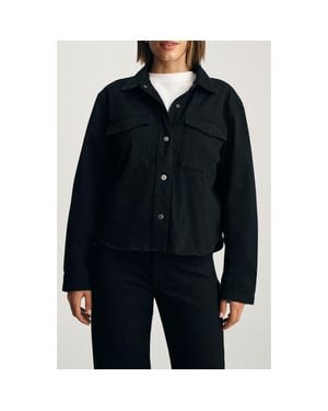 Mavi Tia Denim Shirt Jacket - Black