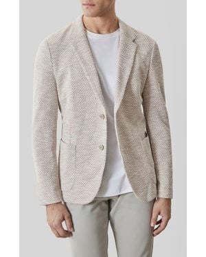 Robert Barakett Jett Knit Herringbone Sport Coat - Gray
