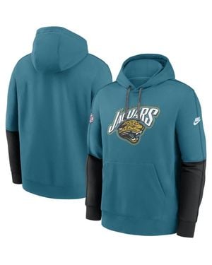 Nike Jacksonville Jaguars Throwback Alternate Logo Team Issue Club Pullover Hoodie - Blue