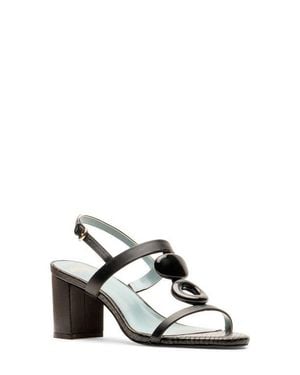 Frances Valentine Bianca Slingback Sandal - Black