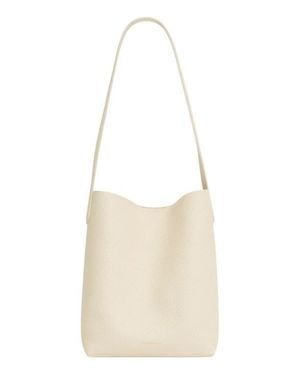 Mansur Gavriel Small Everyday Cabas Leather Tote - White