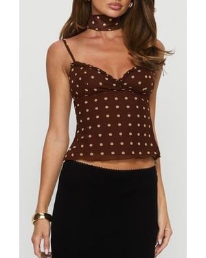 Princess Polly Mishy Scarf Detail Camisole - Black