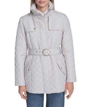 Cole Haan Signature Quilted Coat - Gray