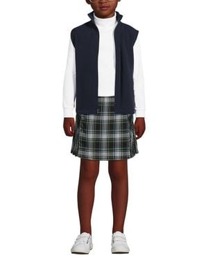 Lands' End Kids Lightweight Fleece Vest - Black