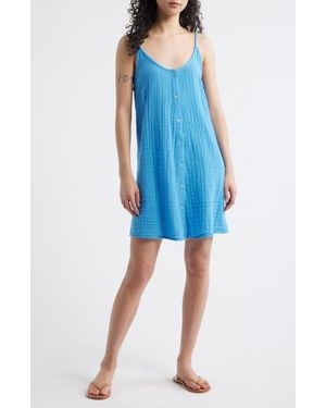 Rip Curl Premium Surf Cotton Gauze Minidress - Blue