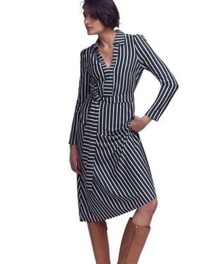 Boden Imogen Collared Jersey Dress in Blue | Lyst