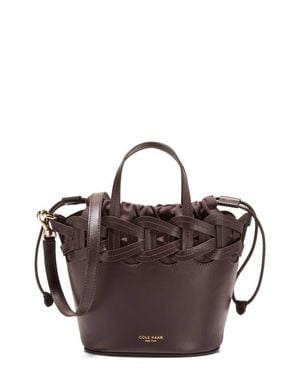Cole Haan Juliette Small Leather Tote Crossbody - Brown
