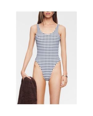 Lioness Kenny Gingham One-Piece Swimsuit - Blue