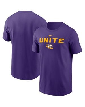 Nike Lsu Tigers 2025 Sideline Mantra Performance T-Shirt - Purple