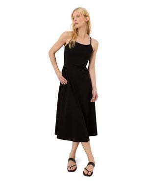 Pact Fit & Flare Midi Dress Made With Organic Cotton - Black