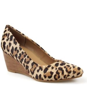 National Comfort Wedge Pump - Metallic