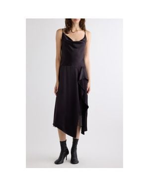 Acne Studios Dinouka Satin Midi Dress - Blue