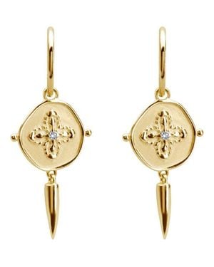 Murkani Sahara Small Hoop Earrings - Metallic