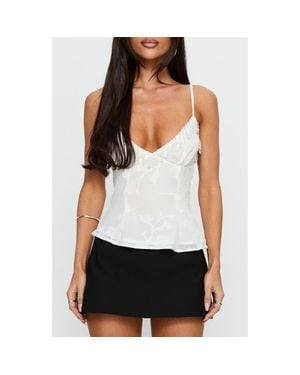 Princess Polly Roselea Beaded Cami Top - White
