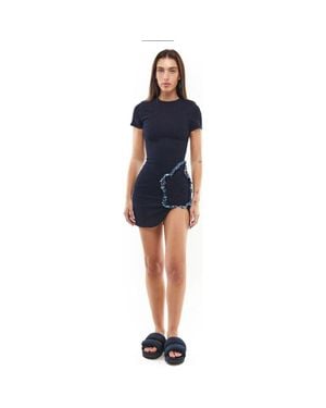 MOTHER OF ALL Carla Cut Out Flower Mini Dress - Blue