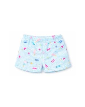 PREPPY GOOSE Plush Sweets And Popsicles Loungewear Shorts - Blue
