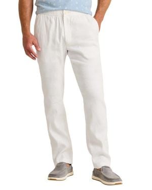 Tommy Bahama Beach Coast Stretch Linen & Cotton Pants - White