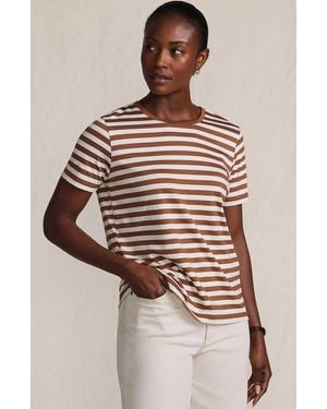 Lands' End Supima Cotton Crewneck T-Shirt - Brown
